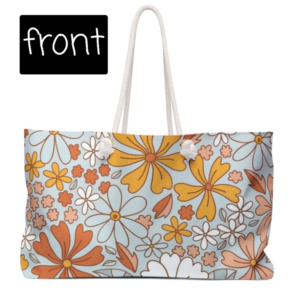 Groovy Flowers 7 Weekender Bag